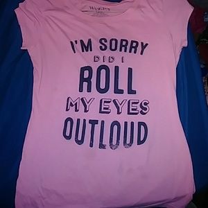 Im sorry did i roll my eyes